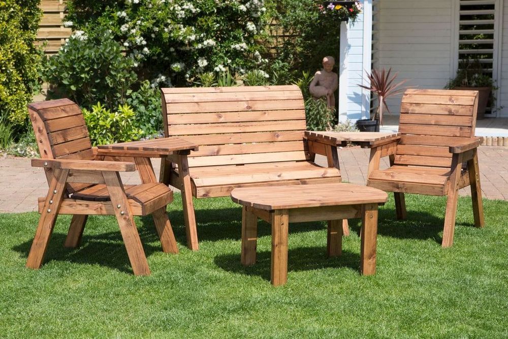 Charles Taylor 4 Seater Multi Set, 2 Removable Tables, 1 Coffee Table