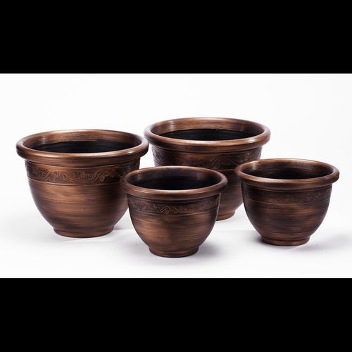 Pk 4 Wenlock Planters - Antique Bronze
