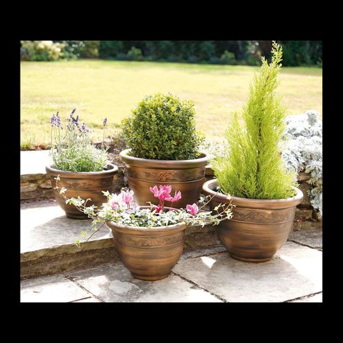 Pk 4 Wenlock Planters - Antique Bronze