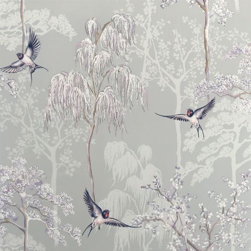 Wallpaper, Japanese Garden Grey sw12