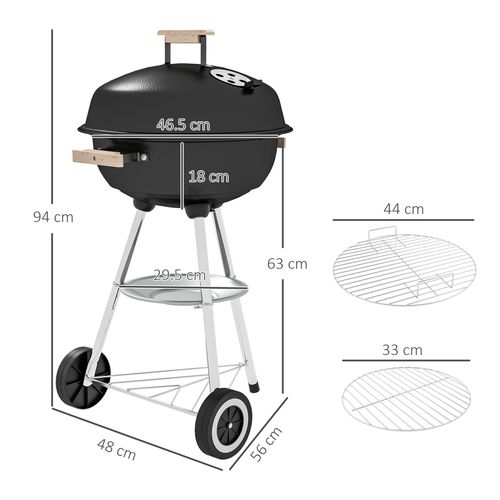 Outsunny BBQ Grill,  85H cm